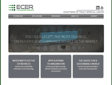 Tablet Screenshot of ecertechnologies.com